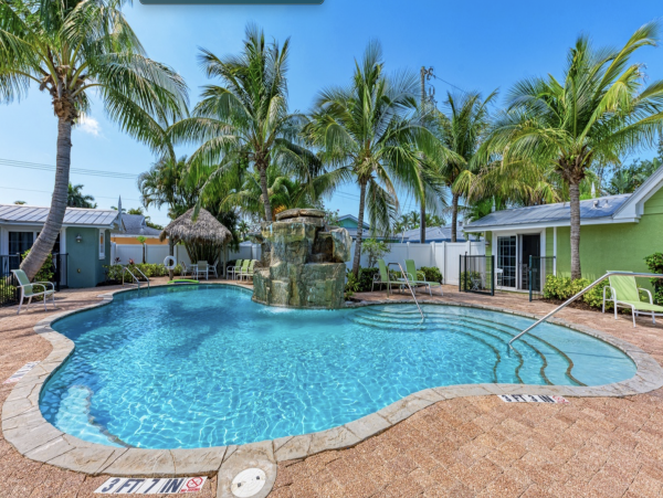 Anna Maria Island Vacation Villa - Two Bedroom Rental with Pool & Waterfall